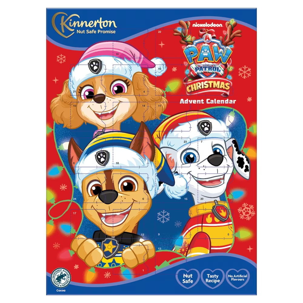 Kinnerton Paw Patrol Advent Calendar 40g 汪汪隊立大功聖誕節倒數月曆