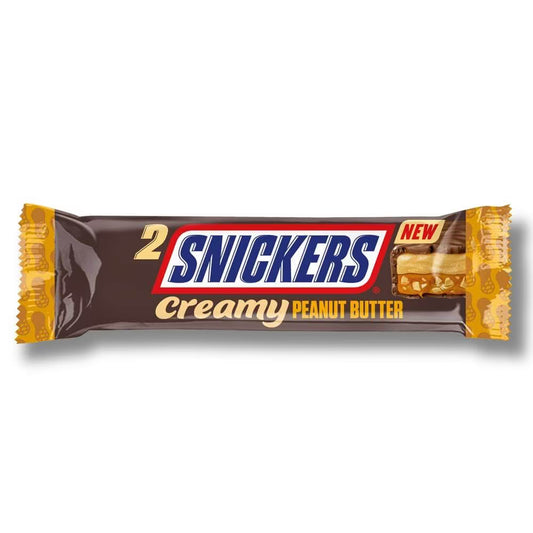 Snickers Creamy Peanut Butter & Milk Chocolate Snack Bar Duo 36.5g