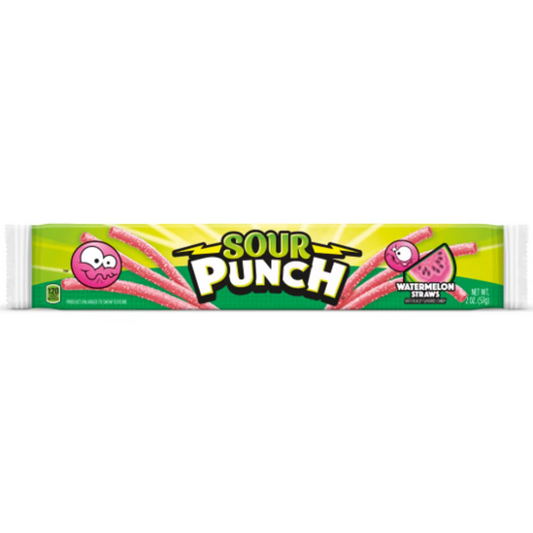 Sour Punch Watermelon Straws 57g