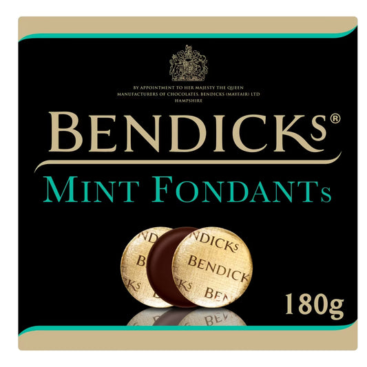 Bendicks Mint Fondants Box 180g 英國本德克斯薄荷黑朱古力禮盒