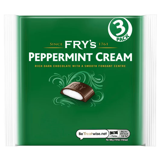 Fry's Peppermint Cream Chocolate Bar 3 Pack