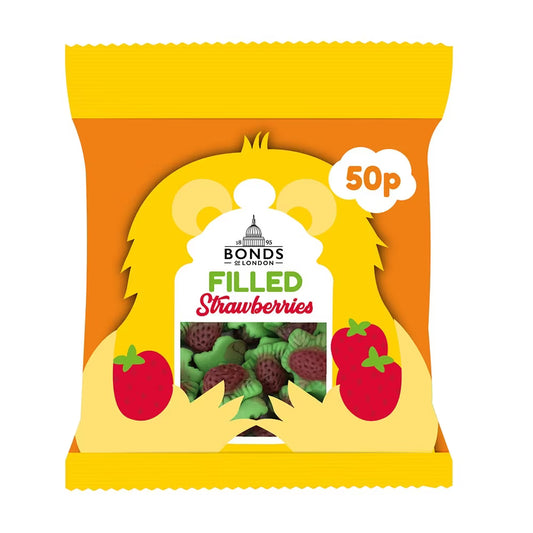 Bonds Filled Strawberries Treat Bags 50g
