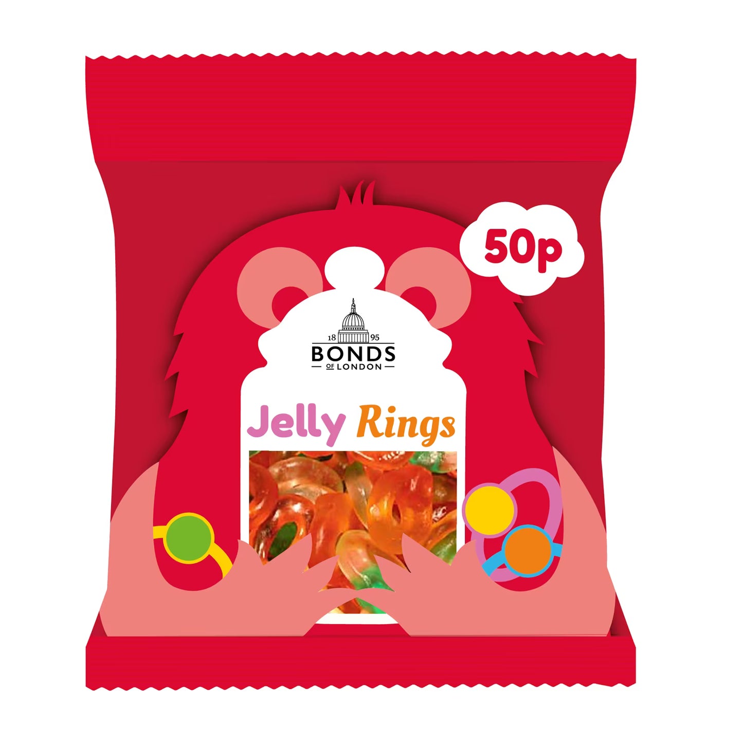 Bonds Jelly Friendship Rings Treat Bags 50g