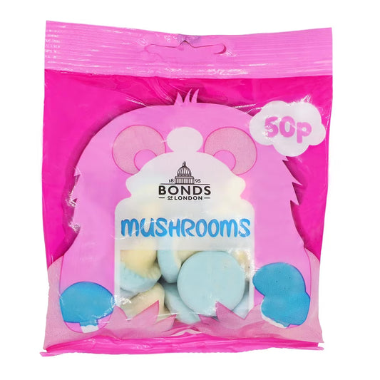 Bonds Bubblegum Mushrooms Treat Bags 50g