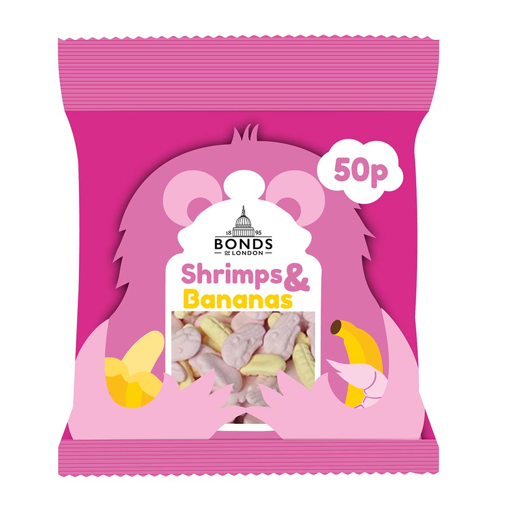 Bonds Shrimps & Bananas Treat Bags 50g