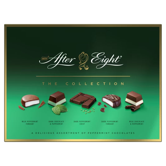 After Eight Collection Dark & Milk Peppermint Mint Chocolate Box 199g