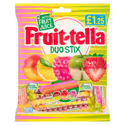 Fruit-tella Duo Stix Bag 135g 什錦水果味小棍軟糖