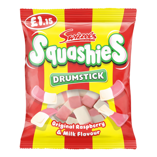 Swizzels Drumstick Squashies Original Raspberry & Milk 120g