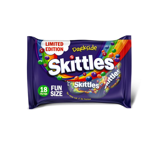 Skittles Limited Edition Darkside Sweets Fun Size Bags Multipack 324g