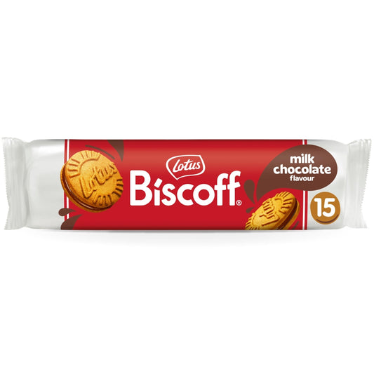 Lotus Biscoff Chocolate Creme Sandwhich Biscuits 15pc 150g 朱古力夾心焦糖餅乾