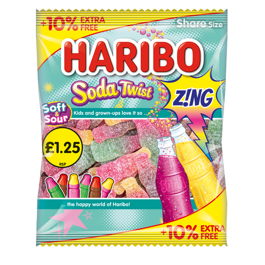 Haribo Soda Twist 176g 哈瑞寶雜錦雙重汽水味軟糖