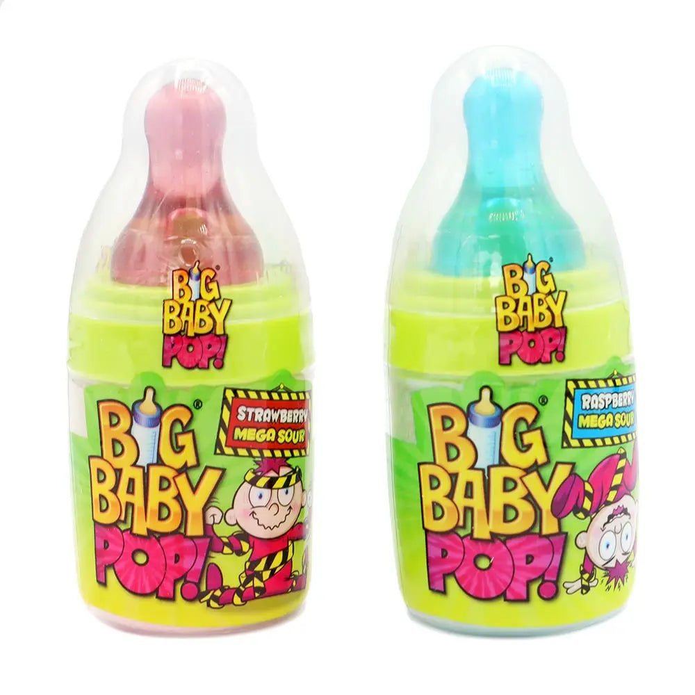 Bazooka Big Baby Pop Favourites Sour 32g 美國知名大奶咀酸糖