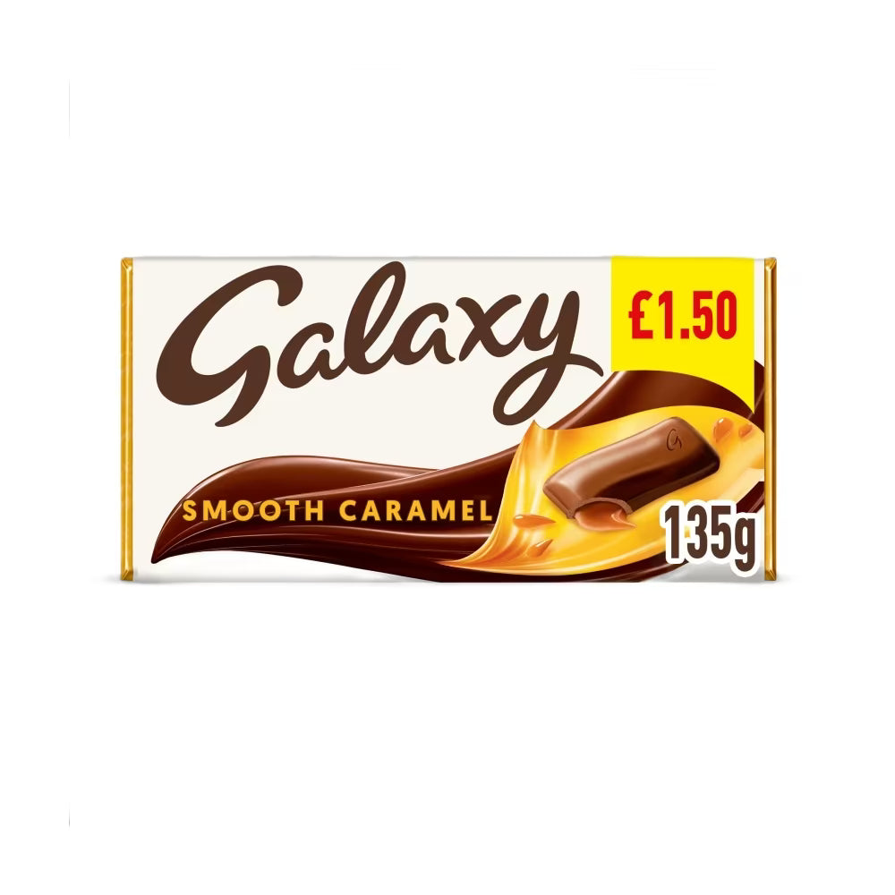 Galaxy Smooth Caramel & Milk Chocolate Bar 135g