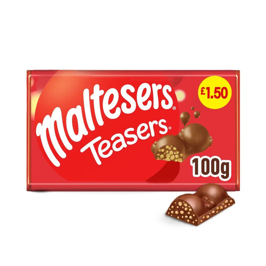 Maltesers Milk Chocolate & Honeycomb Block Bar 100g