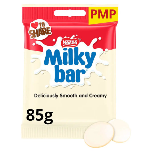 Milkybar Giant Buttons White Chocolate Bag 85g 英國經典巨型牛奶白朱古力片