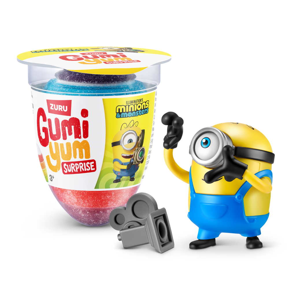 Gumi Yum Surprise Minions 26g Gummy & Toy By Zuru