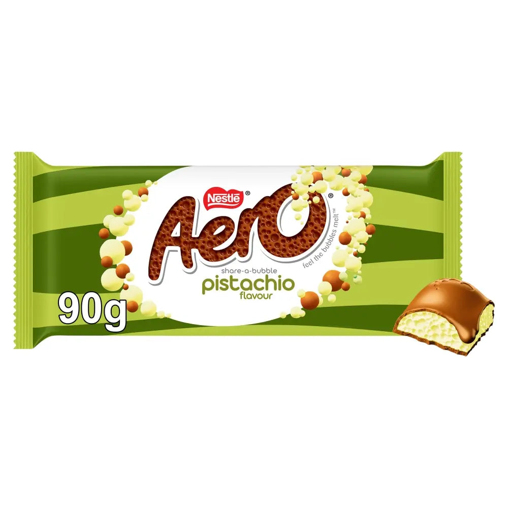 Aero Pistachio Flavour Milk Chocolate Sharing Bar 90g 開心果味泡泡朱古力
