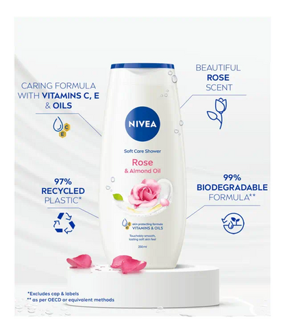 Nivea Rose & Almond Shower Cream 250ml