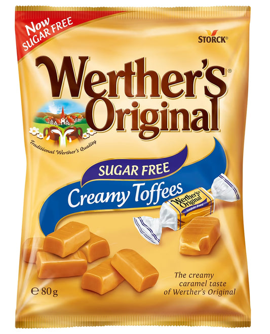 Werther's Original Sugar Free Creamy Toffees 80g