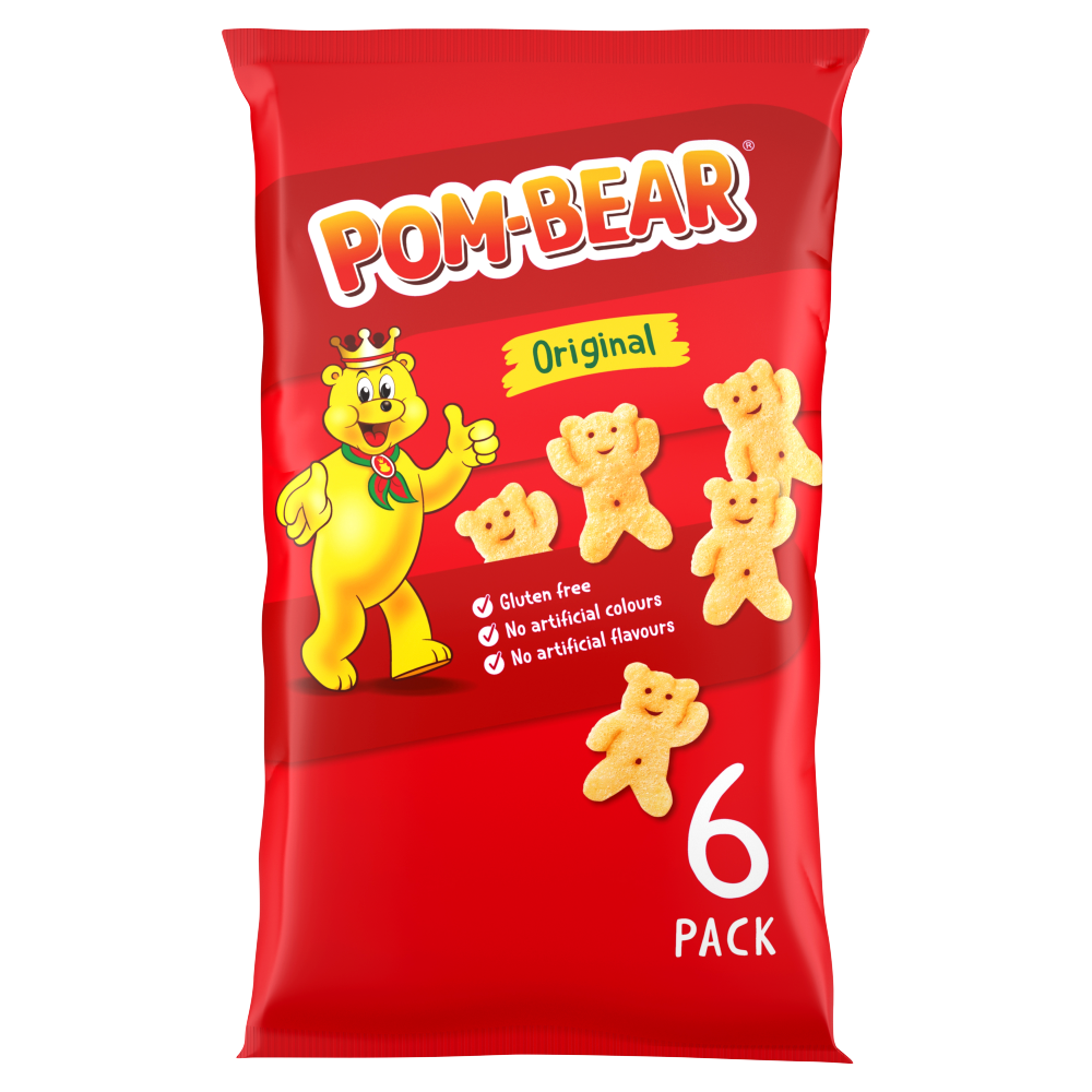 Pom-Bear Original Potato Snacks 6pk