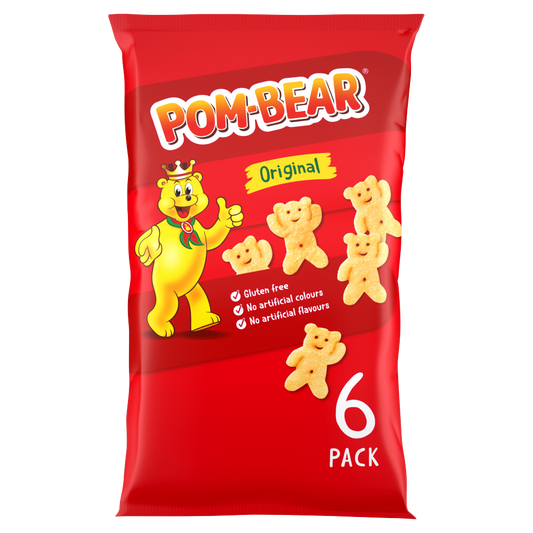 Pom-Bear Original Potato Snacks 6pk