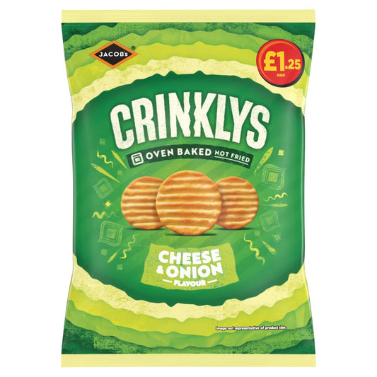 Jacob's Cheese & Onion Crinklys 90g