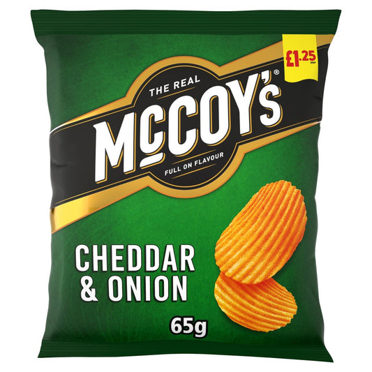McCoy's Cheddar & Onion Crisps 65g