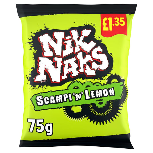 Nik Naks Scampi 'n" Lemon 75g