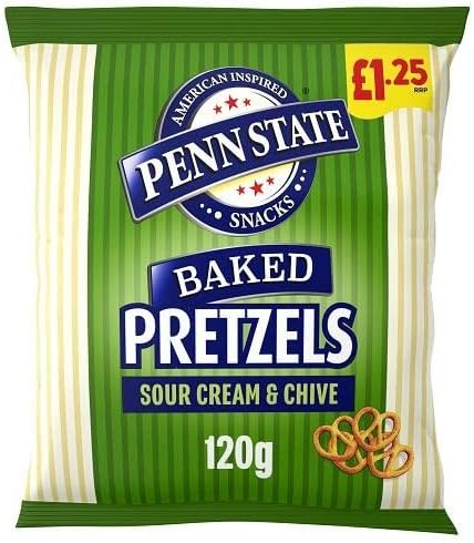 Penn State Sour Cream & Chive Pretzels 120g
