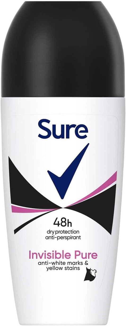 Sure Womens Invisible Pure Roll on 1pc