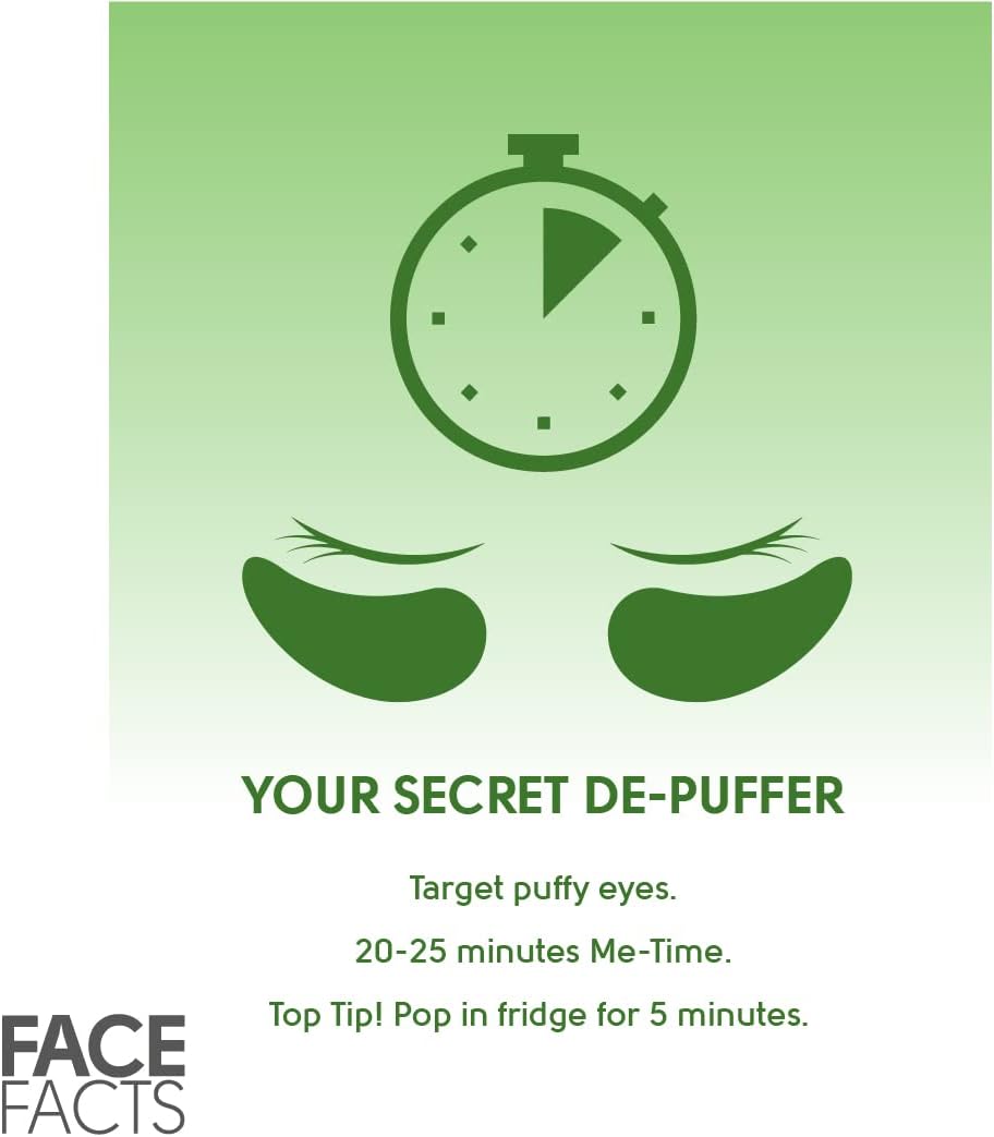 Face Facts Soothe Puffy Tired Eyes Gel Eye Patches 4 pairs