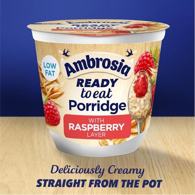 Ambrosia Raspberry Layered Porridge Pots 210g
