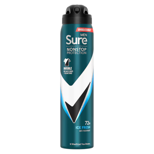 Sure Men Invisible Ice 72h Nonstop Protection Antiperspirant Deodorant 250ml