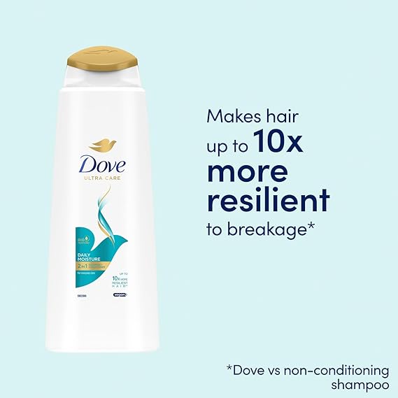 Dove Ultra Care Daily Moisture 2in1 Shampoo 400ml