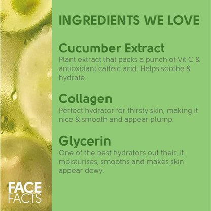 Face Facts Soothe Puffy Tired Eyes Gel Eye Patches 4 pairs