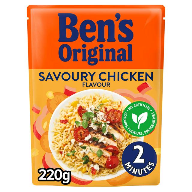 Ben's Original Savoury Chicken Flavour Microwave Rice 220g