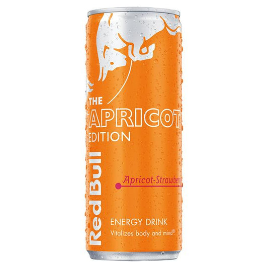 Red Bull Strawberry & Apricot 250ml (UK) 紅牛士多啤梨&杏桃味能量飲品(英國版)