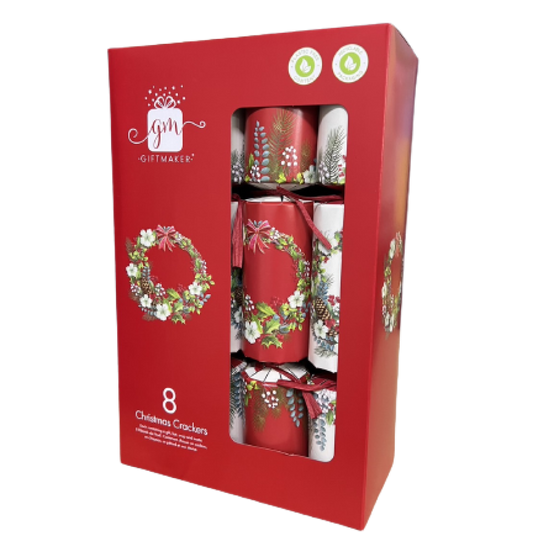 Gift Maker Traditional Foliage Luxury Christmas Crackers 8pc 傳統豪華聖誕拉炮(8件裝)
