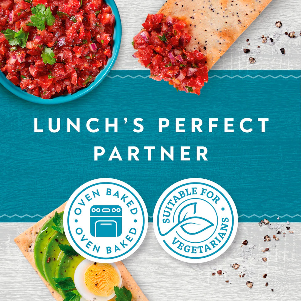 Jacob's Flatbread Salt & Black Pepper 150g 鹽&黑椒扁麵包