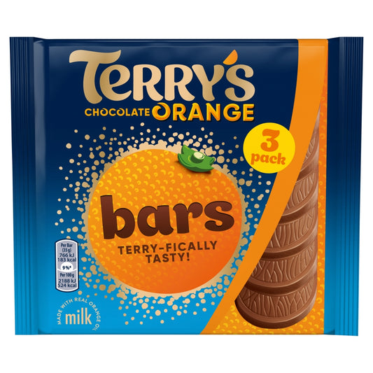Terry's Milk Chocolate Orange Bars 3 Pack