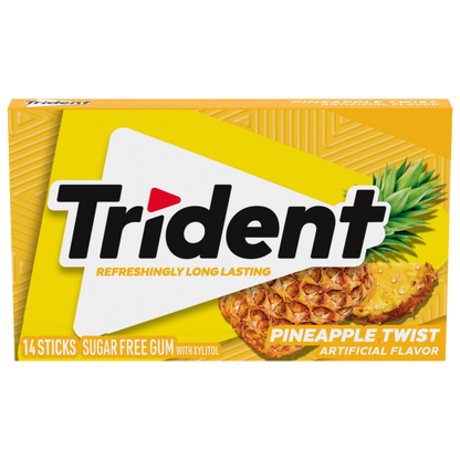Trident Pineapple Twist 31g 菠蘿香口膠