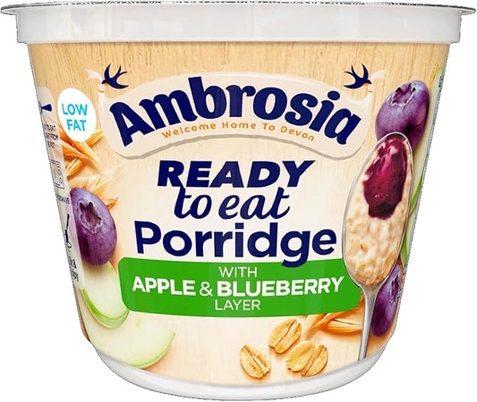 Ambrosia Apple & Blueberry Layered Porridge Pots 210g