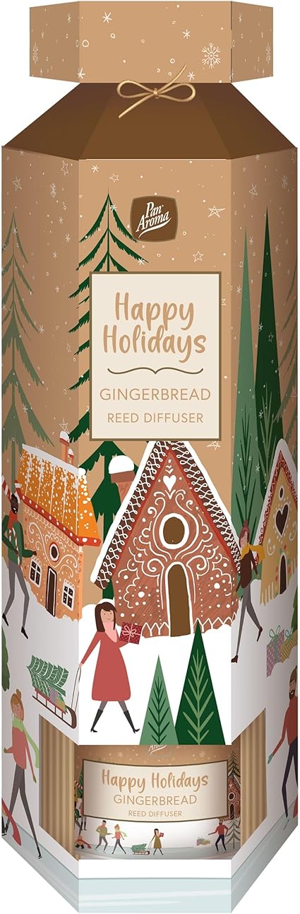 Pan Aroma Happy Holidays Reed Diffuser(Gingerbread) 100ml 節日快樂香薰(薑餅味)含藤枝