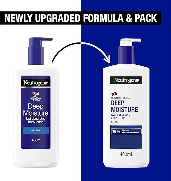 Neutrogena Norwegian Formula Deep Moisture Fast Absorbing Body Lotion 400ml