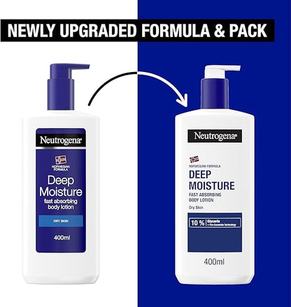 Neutrogena Norwegian Formula Deep Moisture Fast Absorbing Body Lotion 400ml