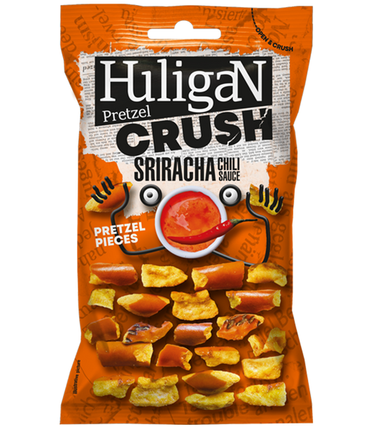 Huligan Crush Sriracha Crushed Pretzels 65g