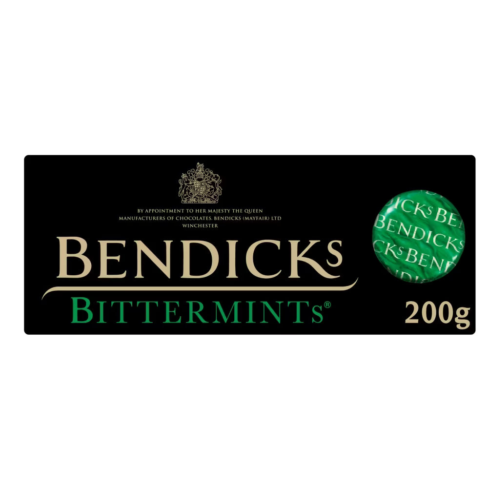 Bendicks Bittermints Box 200g 英國本德克斯薄荷黑朱古力禮盒