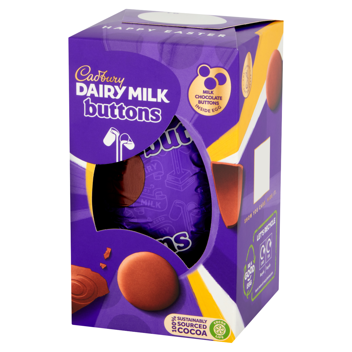 Cadbury Giant Buttons Egg 90g 英國吉百利巨型朱古力塊復活蛋