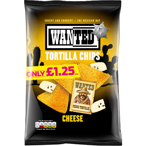 Wanted Cheese Tortilla Chips 125g
