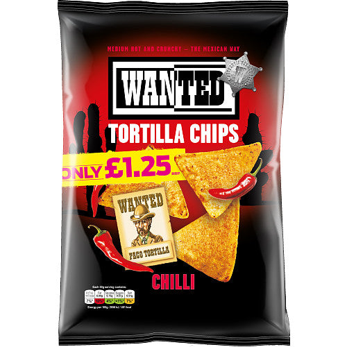 Wanted Chilli Tortilla Chips 125g